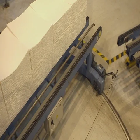 Pulp mill  Machines with production 動画素材 69548221