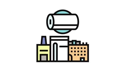Pulp mill paper color icon animation Stock Footage 326097211