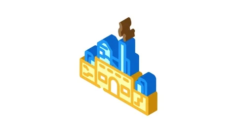 Pulp mill paper isometric icon animation Stock Footage 327288341