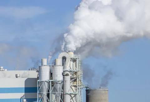 Pulp Mill Pollution Stock Photos