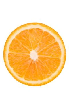 Pulp of orange on white background. Orange on a white background Stock Photos