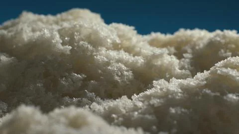Pulp of white bread looking like clouds. Complex surface texture. Macro shot. 스톡 사진
