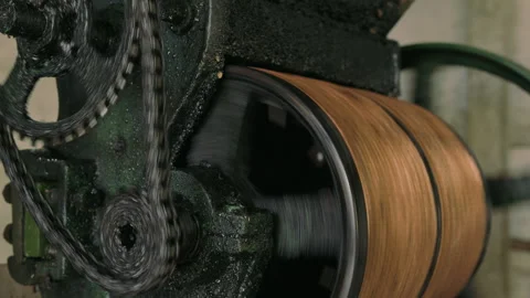 Pulping Machine Rotating for Coffee Hulling Stock Footage 270969720