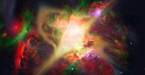 Pulsar Black hole in space. Elements of this image were furnished by NASA Foto stock