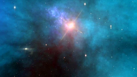 Pulsar or neutron star. Deep space Stock Footage 280122818