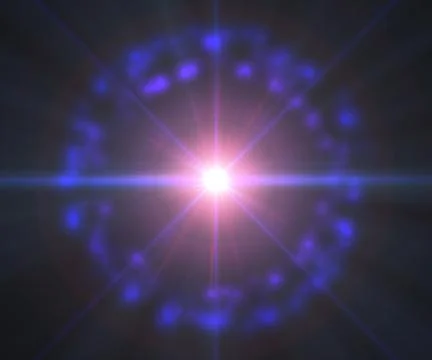 Pulsar star light in space Stock Illustration