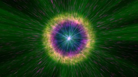 Pulsar star light in space Stock Illustration