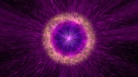 Pulsar star light in space Stock Illustration