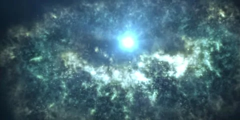 Pulsar W Gas Ring Closeup Stock Footage 136583948