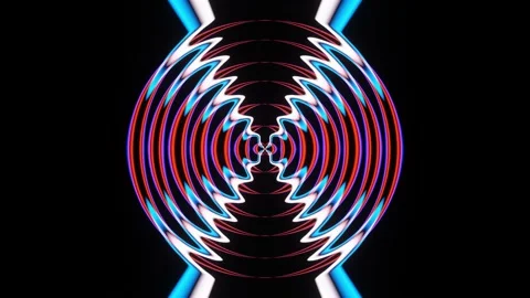 Pulsating abstract disco figure VJ Loop Stock Footage 173603234