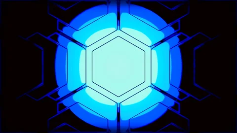 Pulsating abstract pattern of technological sign. Design. Technological pattern Stock Footage 234452801