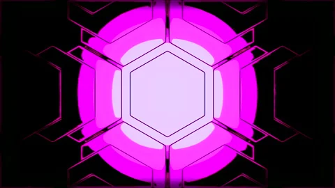 Pulsating abstract pattern of technological sign. Design. Technological pattern Stock Footage 234546300
