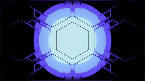 Pulsating abstract pattern of technological sign. Design. Technological pattern Stock Illustration