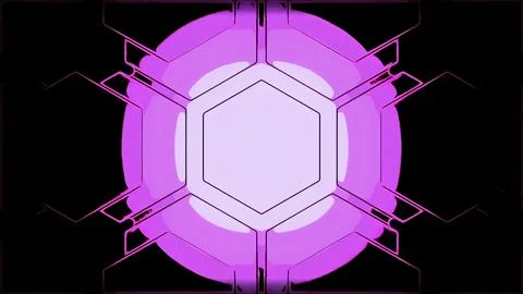 Pulsating abstract pattern of technological sign. Design. Technological pattern Stock Illustration