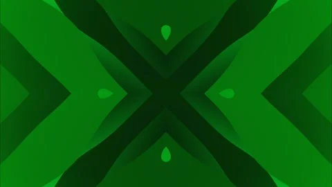 Pulsating abstract patterns in neon green light. A looped background of rays and Stock Footage 247033751