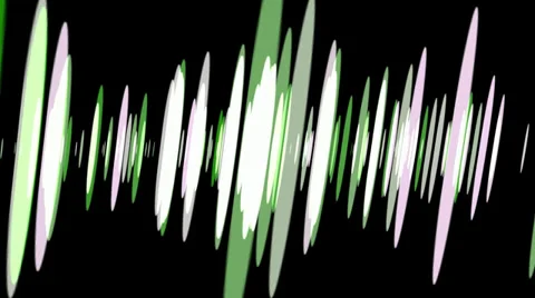 Pulsating Abstract Sound Waves Animation Stock Footage 39874280