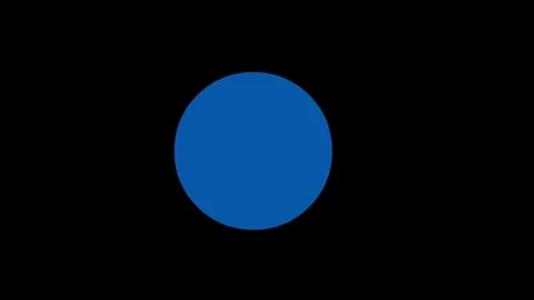 Pulsating animated circles in red yellow and blue blink Stock Footage 317300991
