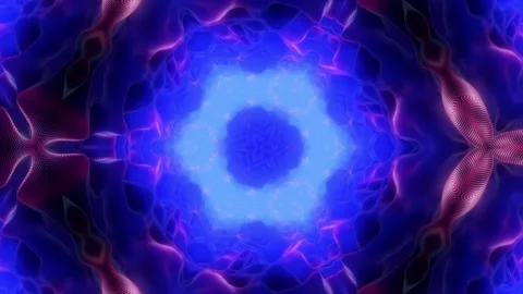 Pulsating Audio Wave Tunnel Stock Footage 262738836