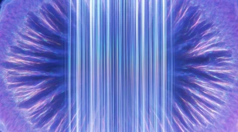 Pulsating blue and purple abstract eye portal Stock Footage 331460461