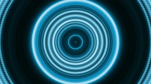 Pulsating blue circle light Stock Footage 41925609