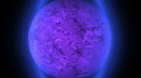 Pulsating blue sun. Motion abstraction Video stock 36036803