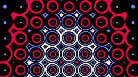 Pulsating bright multi-colored bubbles. VJ Loop Stock Footage 179190118