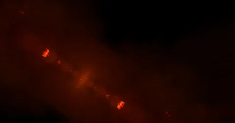 Pulsating burning fire cross and smoke star Stock Footage 98568946