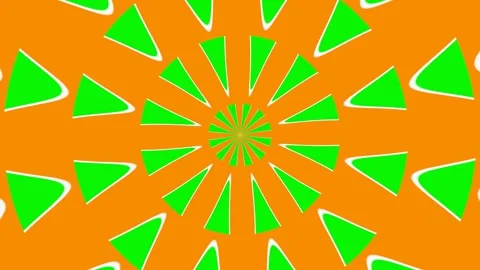 Pulsating color pattern of circles and lines. The animated screensaver looped se Stock Footage 247754269