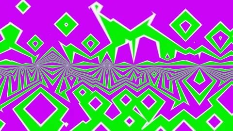 Pulsating color pattern. Looped graphic background. The animated mosaic of abstr Stock Footage 247497559