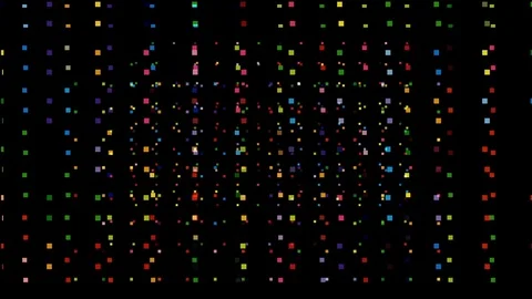 Pulsating color squares Stock Footage 80037240