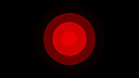 Pulsating concentric red circles. Modern luminous preloader. Abstract pulsati Stock Illustration
