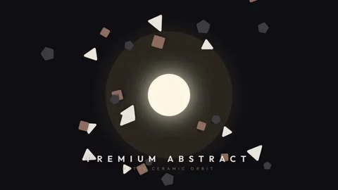 Pulsating cosmic energy orb surrounded by abstract scattering data points Stock Footage 337655202