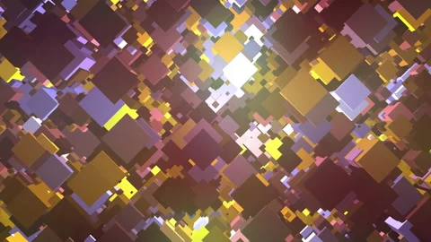 Pulsating cubes background looped animated Stock Footage