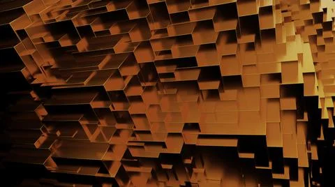 Pulsating cubic texture background, seamless loop. Design. Waving moving up and 스톡 일러스트