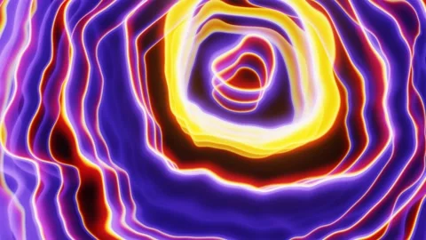 Pulsating curved multi-colored hole. VJ Loop Vídeo Stock 179189288