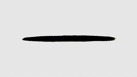 Pulsating doodle strip on a green screen. Animation of a black stroke with a Stock Footage 253657876