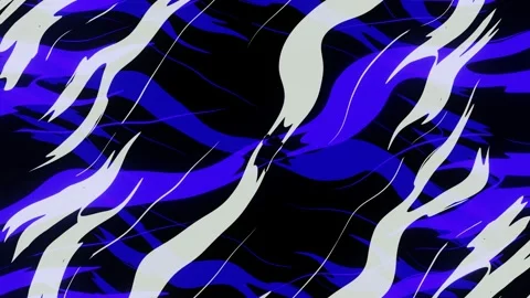 The pulsating flicker of multicolored abstract lines on a black background. Stock Footage 194413673