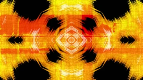 Pulsating geometric yellow abstraction. Stock Footage 89361432