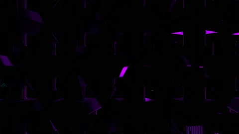 Pulsating Geometry Stock Footage 134384764