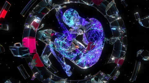 Pulsating glass Stock Footage 217396685