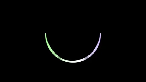 Pulsating Gradient Arc Abstract Animation Stock Footage 336703268