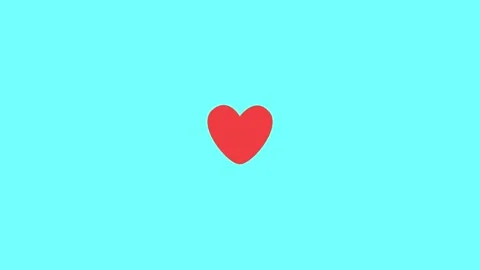 Pulsating heart on a blue background Video stock 169874011