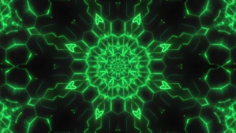 Pulsating Hexagonal Pattern Video stock 273584655