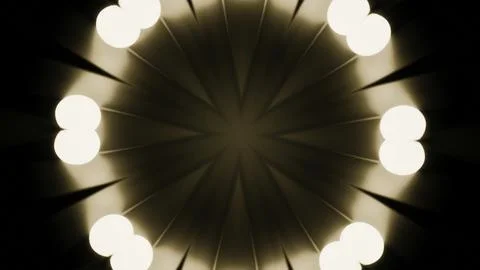 Pulsating hypnotic animation in center. Design. Dark background rays with Stock Illustration