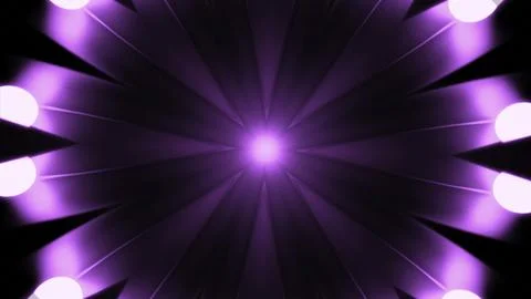 Pulsating hypnotic animation in center. Design. Dark background rays with Stock Illustration