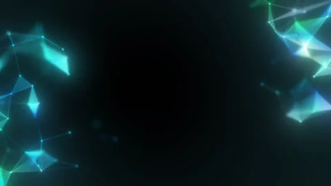 Pulsating Internet structures in the corners of the screen. Seamless loop. Stock Footage 229683025