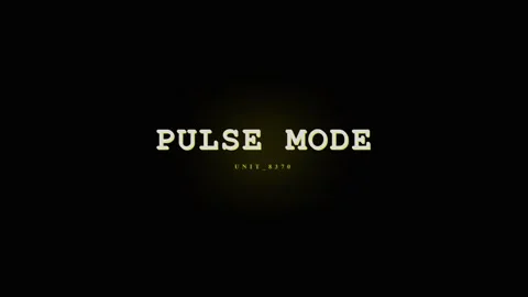 Pulsating Light Effect with "Pulse Mode" Text Overlay - Abstract Technology.. Stock Footage 331568534