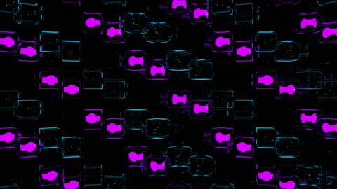 Pulsating lights Stock Footage 134384825