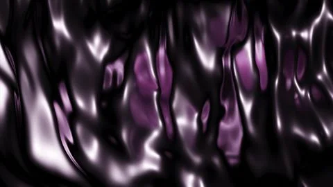 Pulsating liquid with metallic reflection. Design. Moving 3d texture of steel Stock Illustration