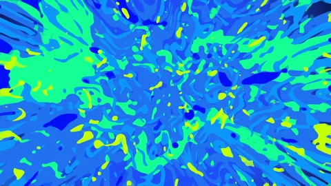 Pulsating Liquid Paint Pattern Video stock 263980139
